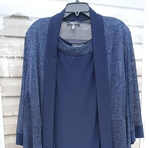 R & M Richards Navy Blue Dress with Jacket